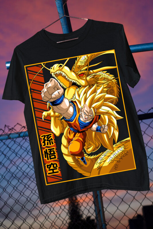 Z fighters Goku Vegeta anime fan art parody best seller