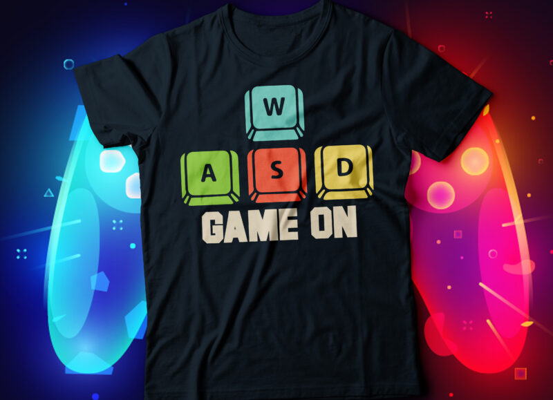 trendy gaming t-shirt design bundle, 10 gaming t-shirt design, game zone