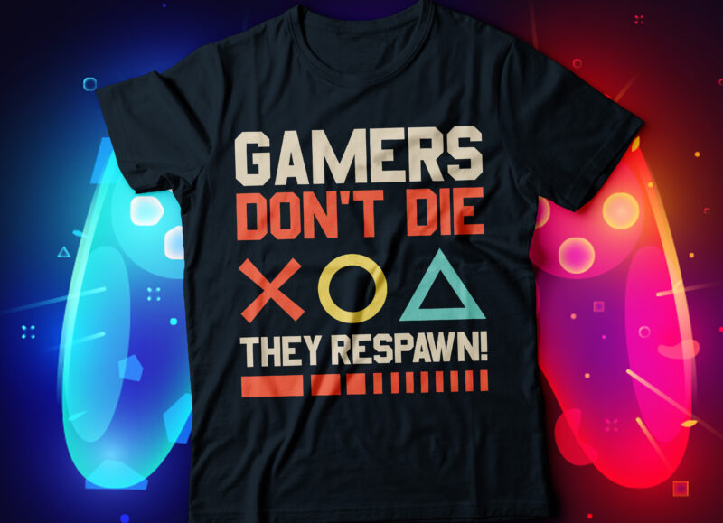 trendy gaming t-shirt design bundle, 10 gaming t-shirt design, game zone