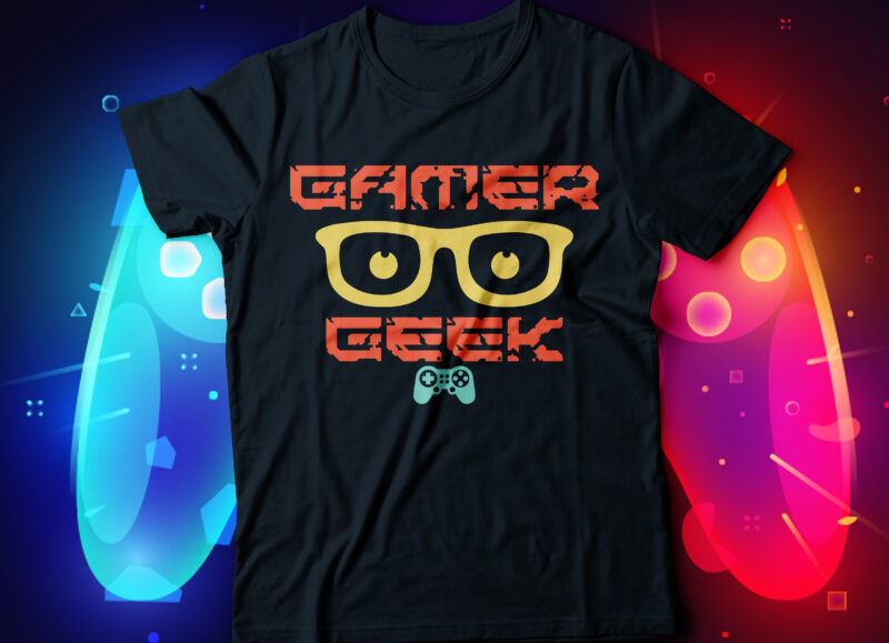 trendy gaming t-shirt design bundle, 10 gaming t-shirt design, game zone