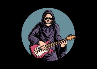 grim reaper playing bass - Buy t-shirt designs