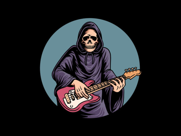 grim reaper playing bass - Buy t-shirt designs