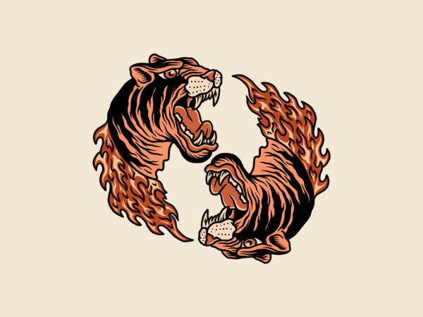 yin yang tiger - Buy t-shirt designs