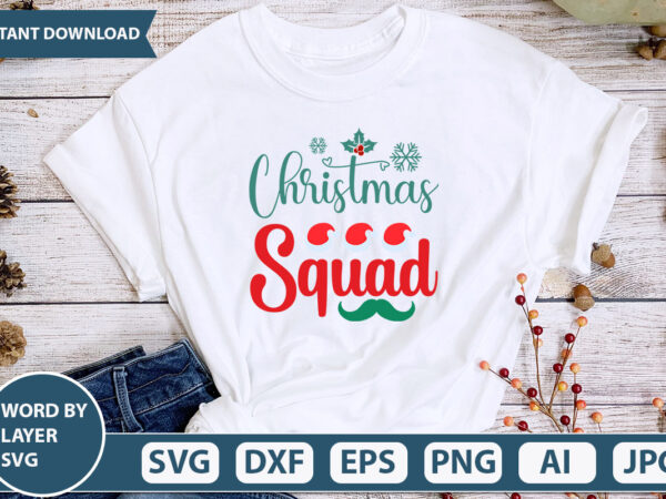 Christmas squad svg vector for t-shirt