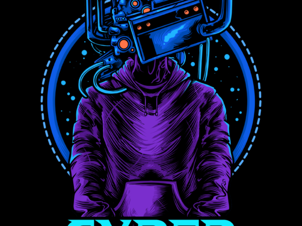 Cyber t shirt vector file