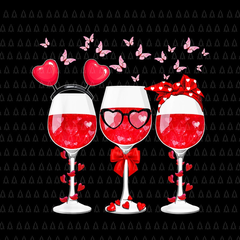 Valentine's Day Svg Smiley Face Heart Eyes PNG Wine 