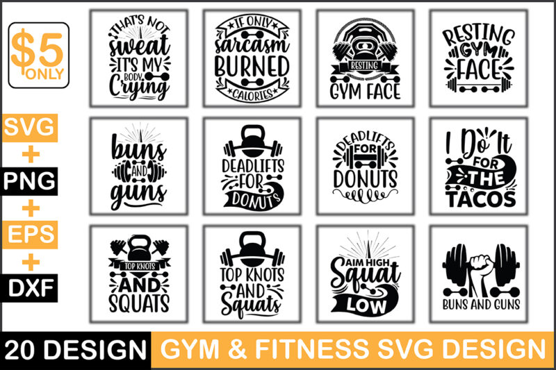 Gym & Fitness Svg Design