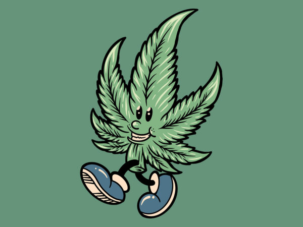 Happy weed cartoon graphic t shirt