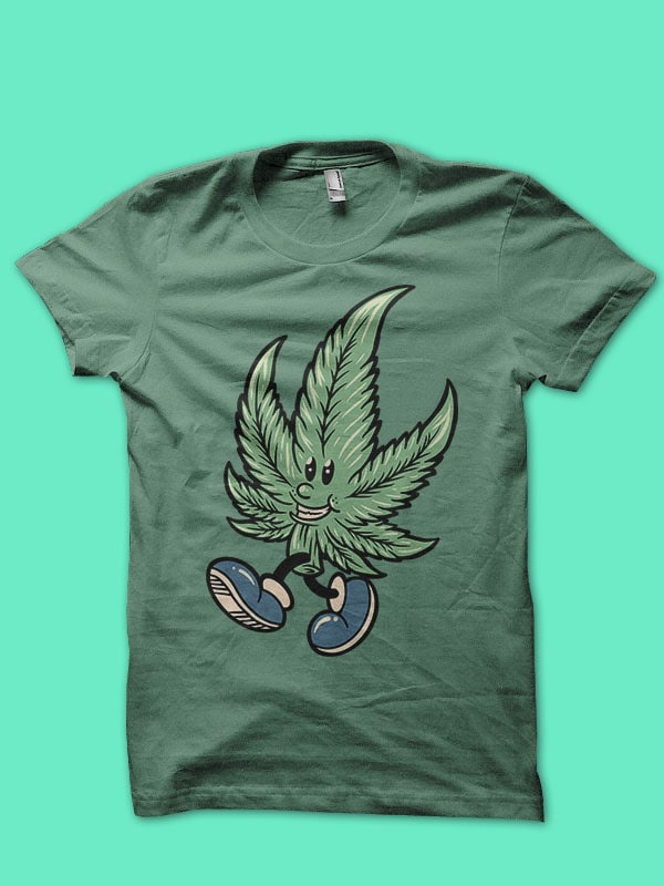 happy weed cartoon