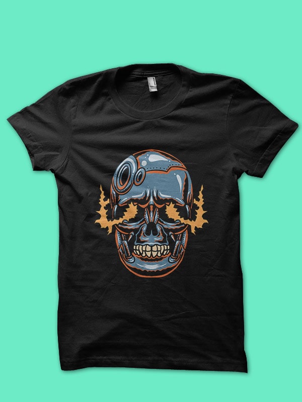 metallic skull streetwear