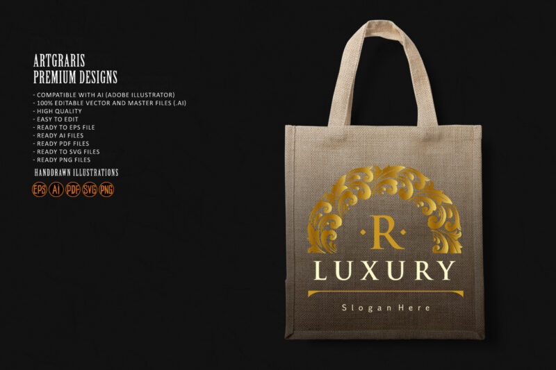 Elegant luxury badge logo ornaments