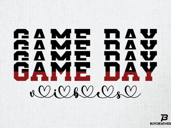 Game day vibes shirt for sale! t shirt design template