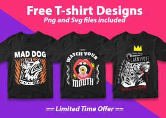 Download Free T-Shirt Designs: SVG and PNG Files Available for Free!”