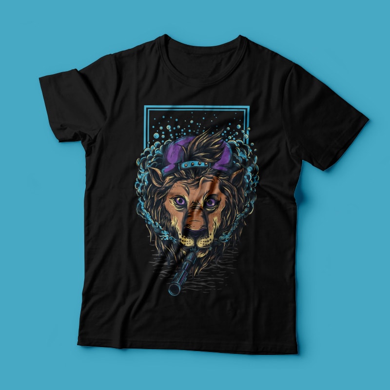 Naugthy Lion t shirt designs for teespring